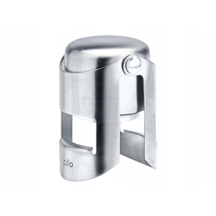 Dop de sampanie Cilio inox 3,5x5,5cm