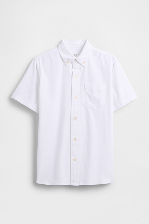 GAP, Camasa Oxford din bumbac, Alb optic