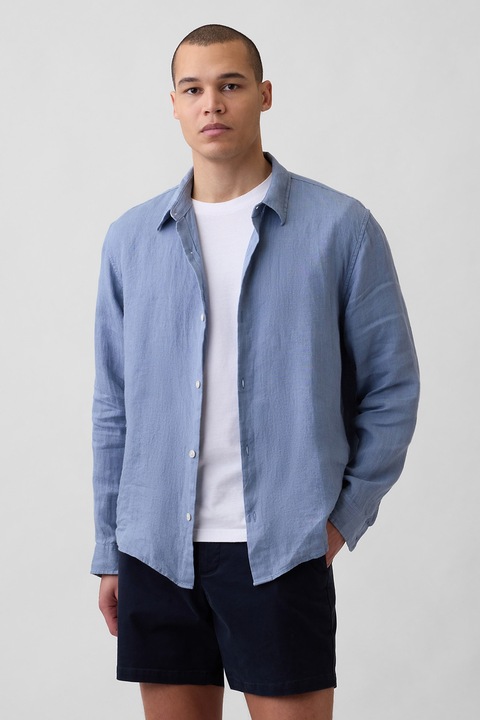 GAP, Camasa lejera din in, Albastru pastel