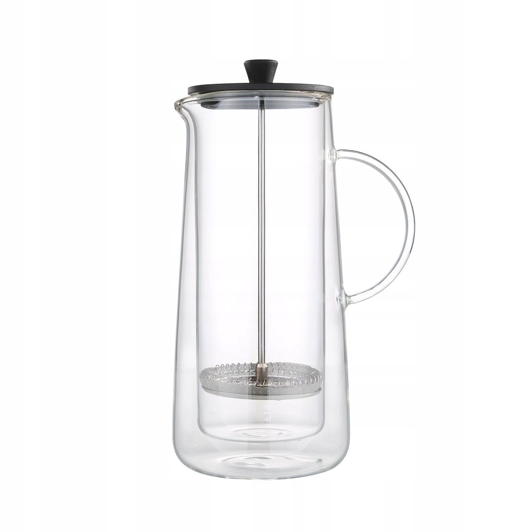 Cafetiera Zassenhaus 0.9l dublu perete inox sticla 11x25.5cm set 8 cesti