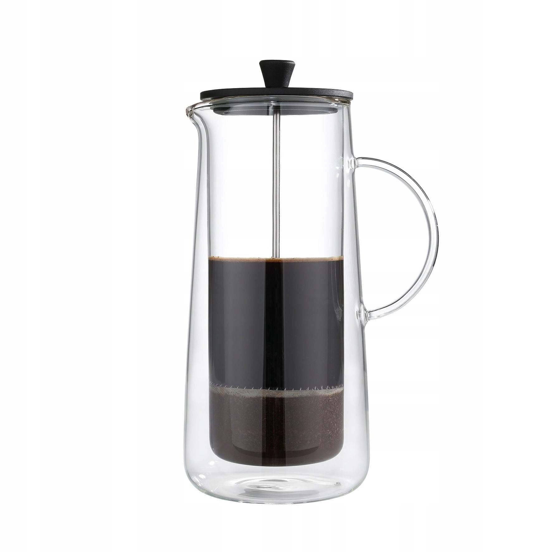 Cafetiera Zassenhaus 0.9l dublu perete inox sticla 11x25.5cm set 8 cesti