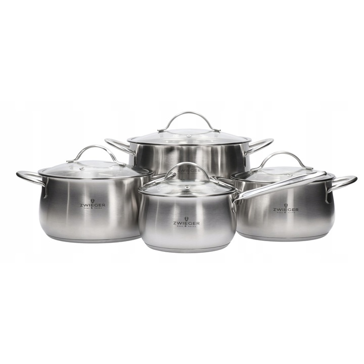 Set oale Zwieger Practi Plus inox 8 piese, 16x18x20x24cm