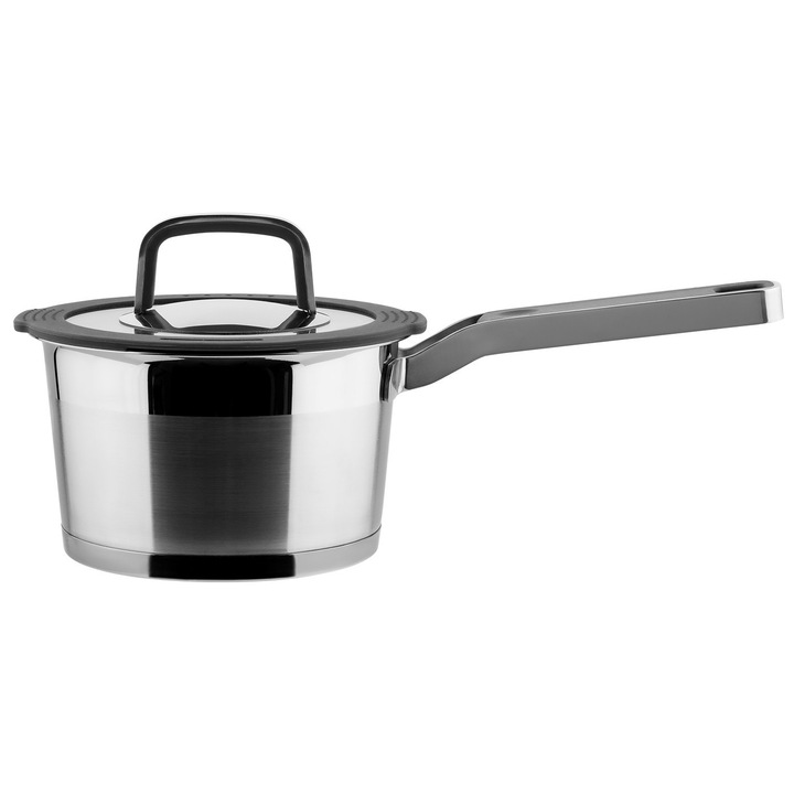 Rondel Vinzer Moderno 1,5L inox 16cm üveg-szilikon fedővel