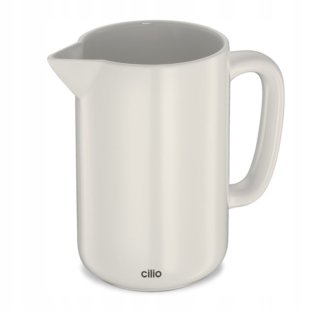 Cafetiera presa Cilio Bianca crem 0,5L 9,5x17,5cm set 4 cesti