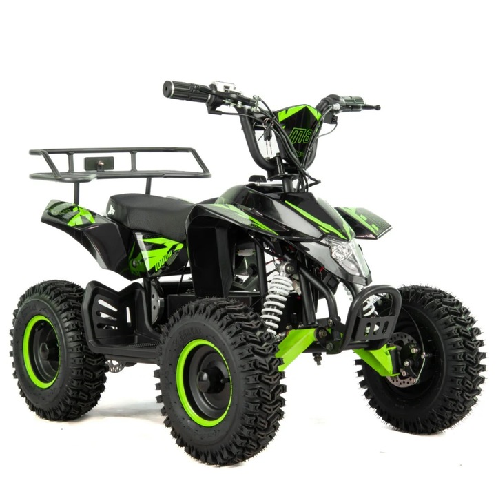 Atv electric copii XTR E-M8/6 800W, culoare negru/verde