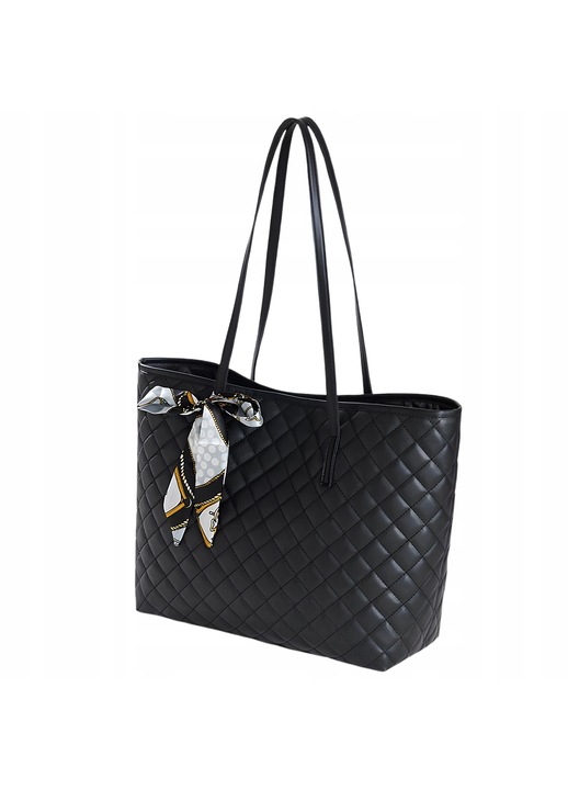 EdiBazzar női shopper táska, nagy, elegáns, fekete 45x30x13cm