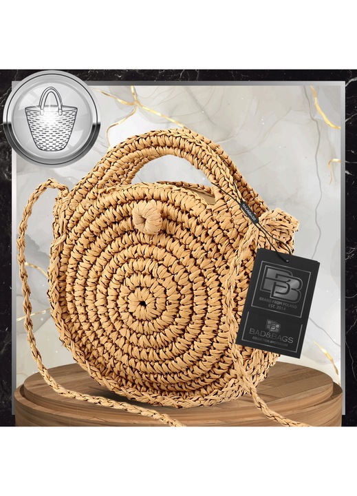 Bad&Bags női táska Eko rattan eco 22x5.5cm barna