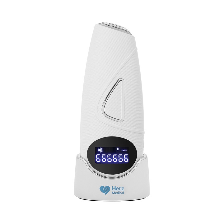 Епилатор IPL Herz Medical Instruments, 2 режима, 5 нива, бял, 12V 45W