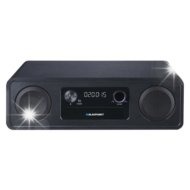 Аудио система Blaupunkt MS20BK, CD MP3 Bluetooth, черна, 40x12.7x21.7см