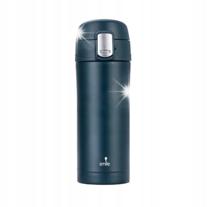 MPM Smile turisztikai termosz, kék, 300ml, 20x6.4cm