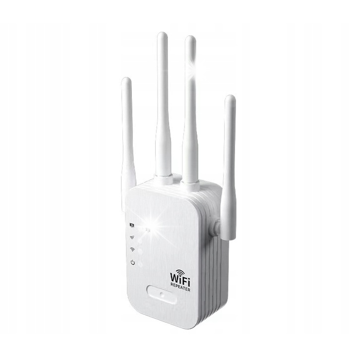 Wi-Fi jelerősítő 300Mbps, 3 antenna, dual band, 2 LAN port, fekete