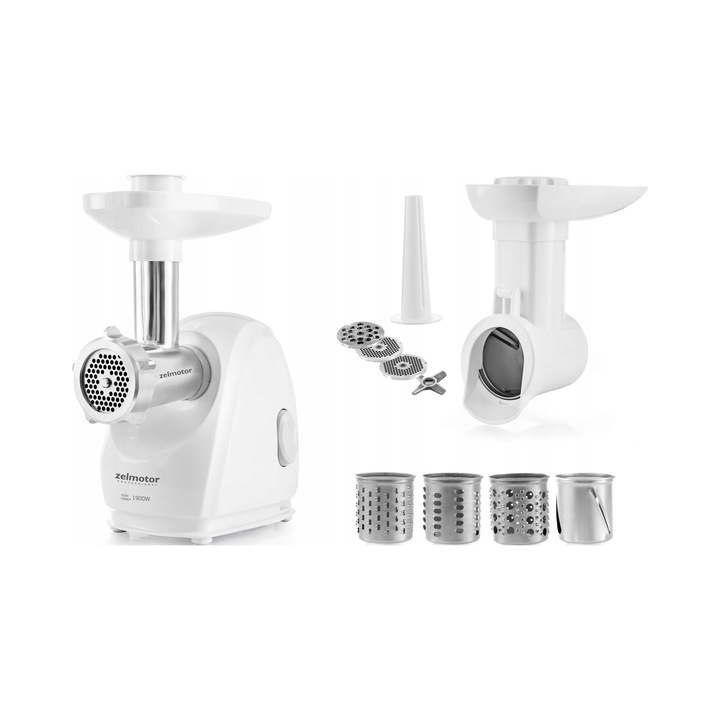 Месомелачка Zelmotor 489.81 бяла 2000W 2.5кг/мин комплект аксесоари