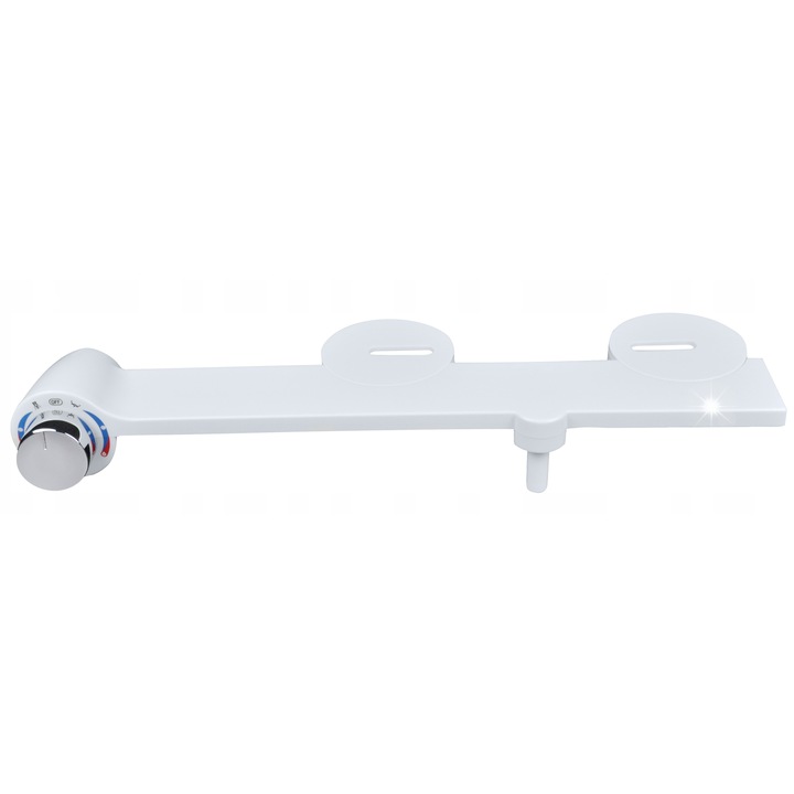 Capac WC bidet universal alb cu functie auto-curatare si reglare temperatura apa