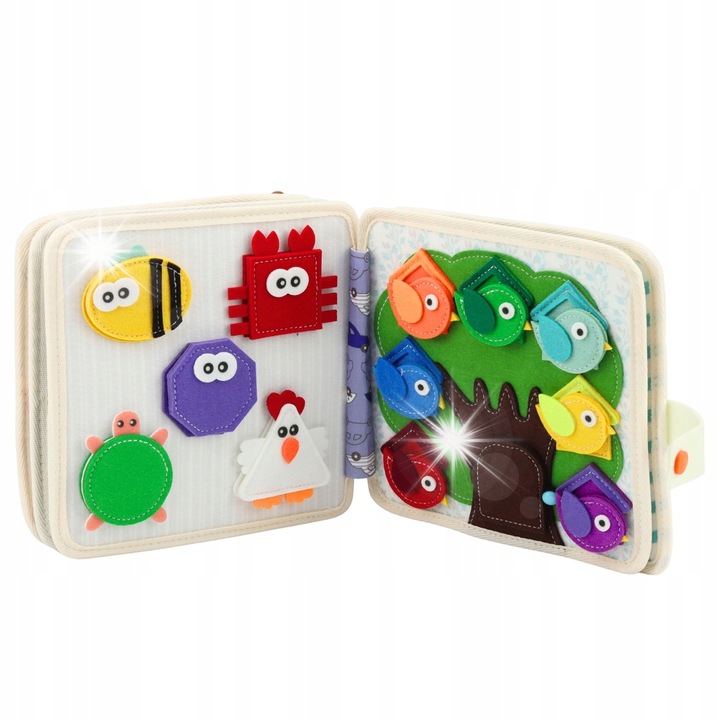 LEAN Toys 3D szenzoros oktatókönyv, dzsungel, oroszlán