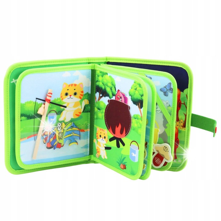 LEAN Toys 3D szenzoros oktatókönyv vadállatokkal