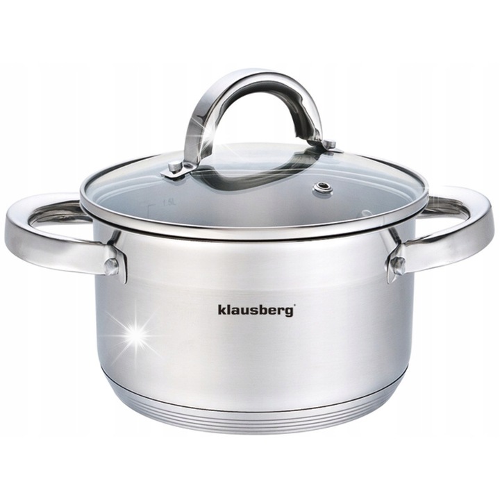 Oala Klausberg 1L 14x7cm inox strat termic