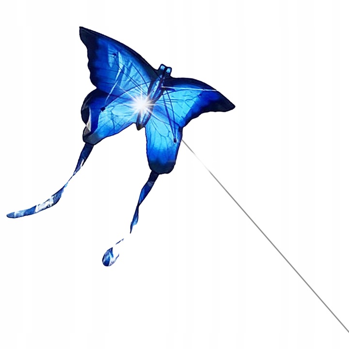 Kék pillangó LED sárkány 150x76x140cm szett