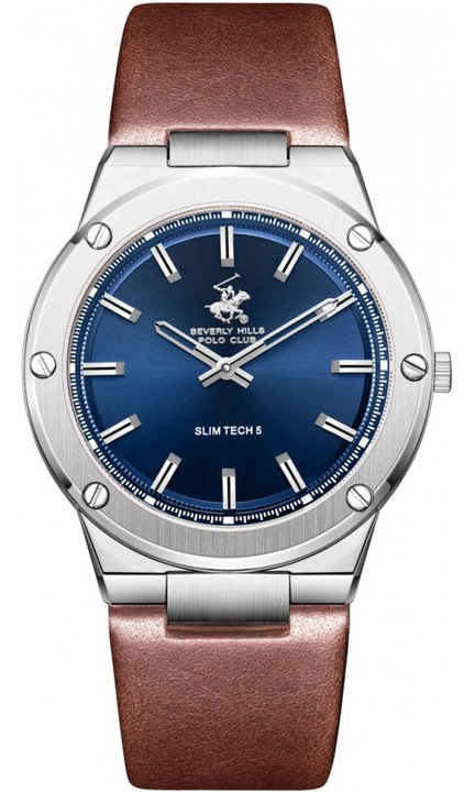 Ceas barbatesc BEVERLY HILLS BP3817X.392, in nuanta de albastru marin fashion