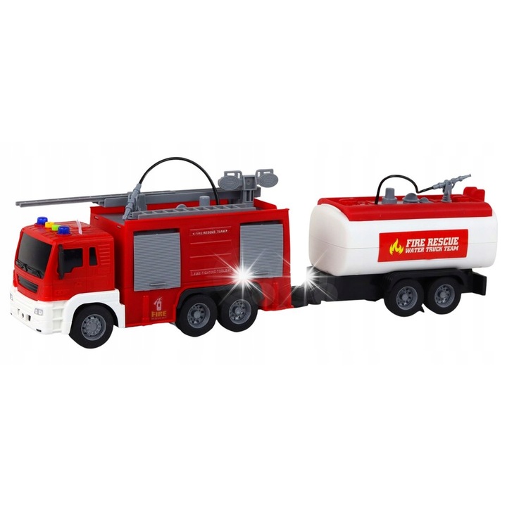 Camion gunoi cu macara LEAN Toys verde frictiune sunete 25x15x8cm