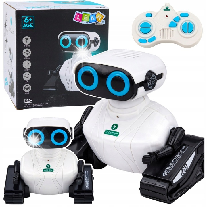Robot inteligent pe senile LEAN Toys, telecomandat, multicolor