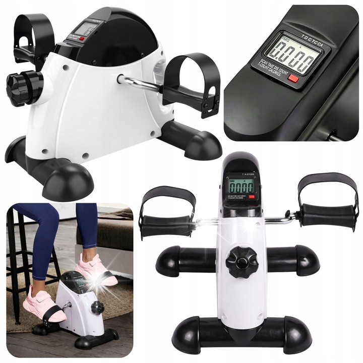 Мини фитнес колело Lean, тренировка за ръце и крака, LCD, компактно