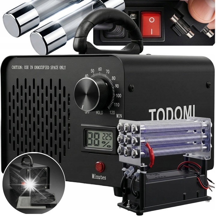 Generator ozon Todomi 60000 mg/h cuart 150W pentru masina
