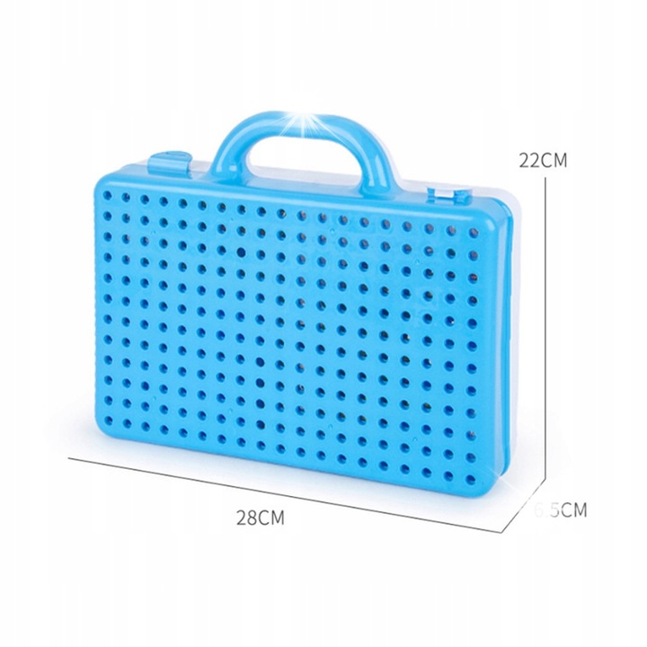 Конструктор 289 части с електрическа отвертка многоцветен 30x20x10cm