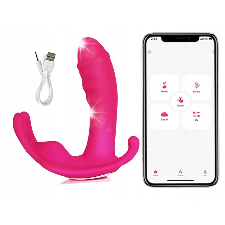 Вибратор за жени, G-точка, Bluetooth, 9 режима, силикон, водоустойчив