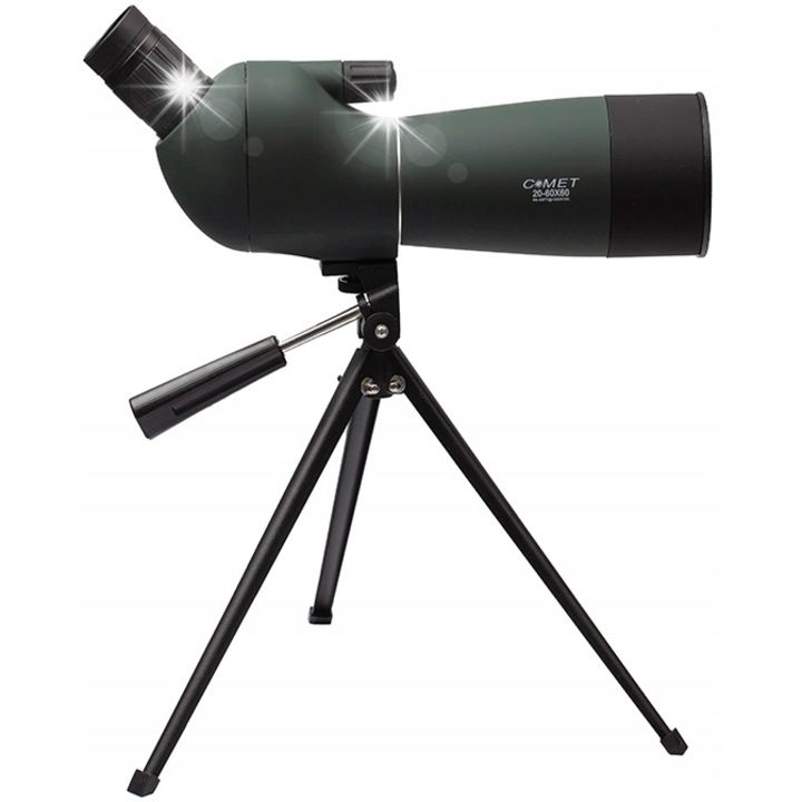 Зрителна тръба Comet LN-004, увеличение 20-60x, тъмнозелена, 33см, пълен комплект