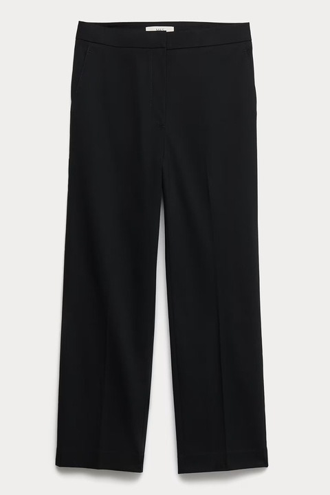 Marks & Spencer, Pantaloni drepti cu pliuri, Negru