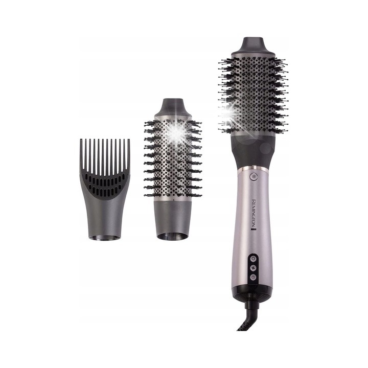 Perie de par electrica Remington AS9880, 1000W, 3 setari, 3 accesorii, negru