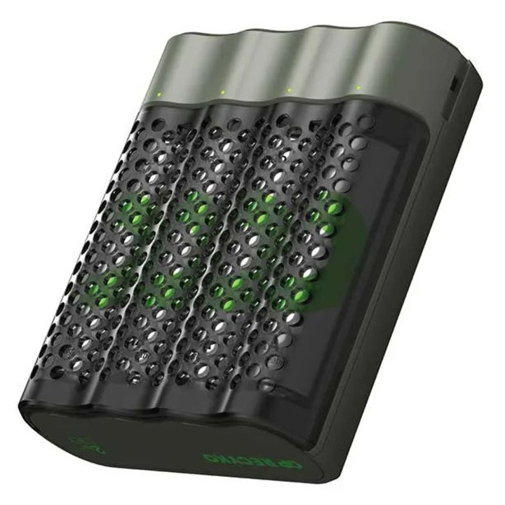 Gyors töltő + 4 db R6 2600mAh akkumulátor készlet