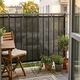 Paravan plasa umbrire pentru balustrada balcon, 95% umbrire, impermeabila, 500x90 cm, antracit