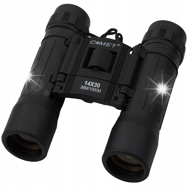 Бинокъл Comet LR-028 компактен 14x черен 11.4x10.6см комплект