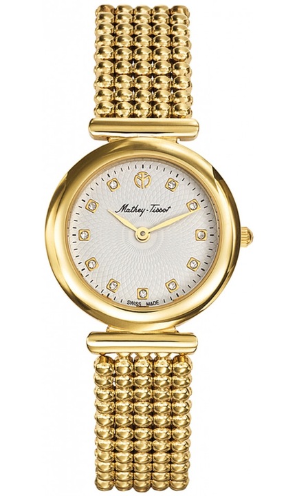 Ceas de dama MATHEY-TISSOT D539PI, auriu, clasic