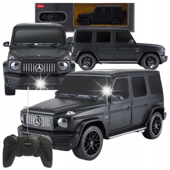 RC кола Rastar Mercedes-Benz G63, 1:24, черна, 5xAA, 2xAA