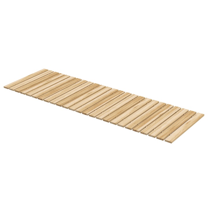 Aleea gradinii, Outsunny, Lemn de Brad, 120 x 38 x 1 cm, Culoare Lemn