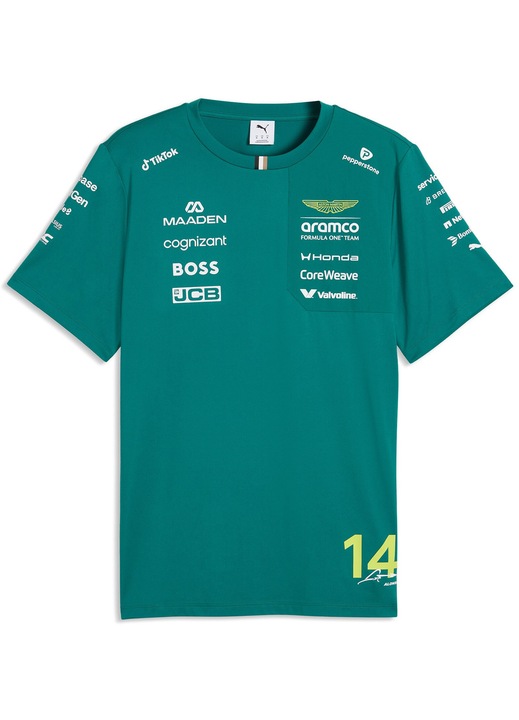 Tricou Puma Aston Martin F1 2026 Fernando Alonso, Verde