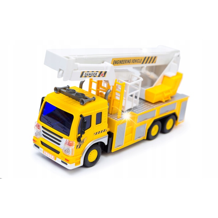 Vehicul de constructie cu telecomanda Kathay-Haster, lumini, 27x10x16cm