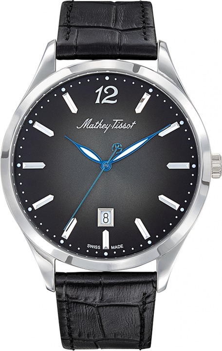 Ceas de barbati MATHEY-TISSOT H411AN, negru, clasic