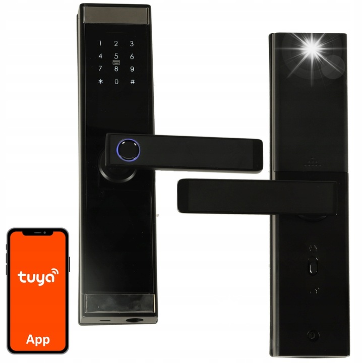 Yala electronica Ikonka cu amprenta cod Bluetooth negru 27,5x6x2cm set