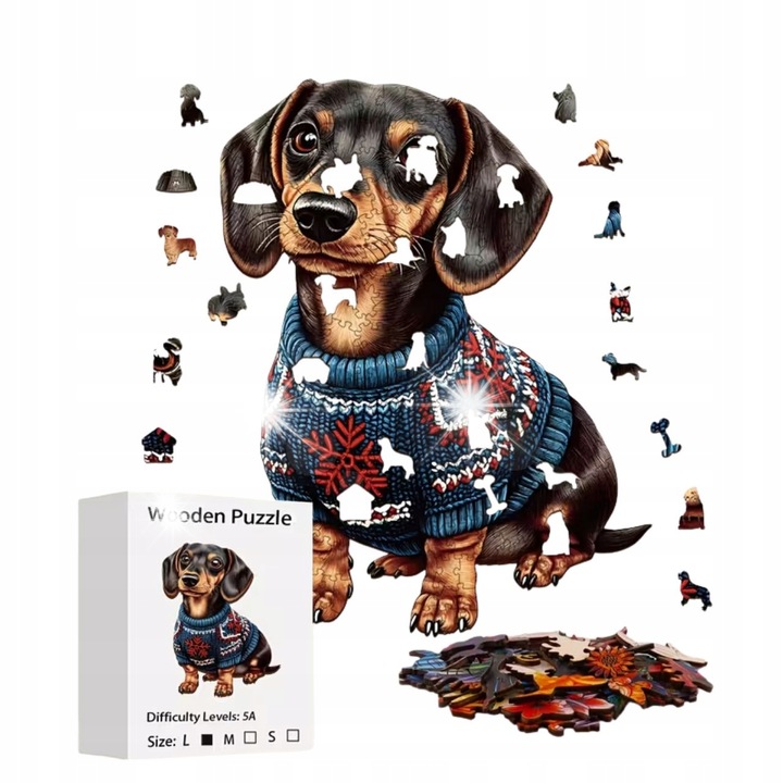 Larfy Jamnik fa puzzle oktató kreatív többszínű