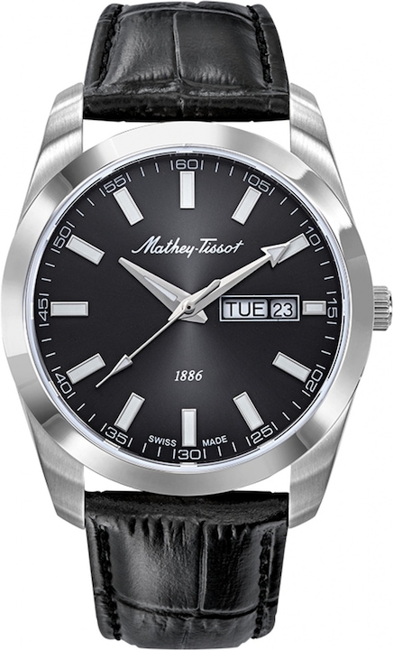 Мъжки часовник MATHEY-TISSOT H453ALN, черен, класически