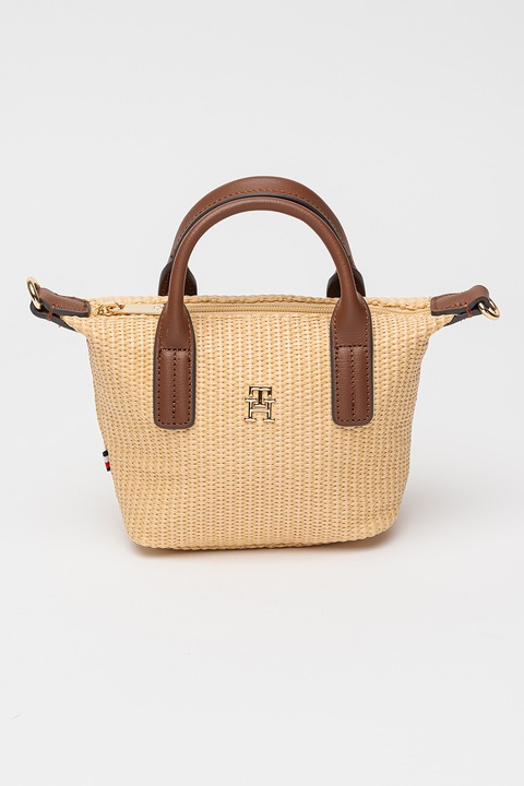 Tommy Hilfiger, Geanta tote micro Popette, Bej