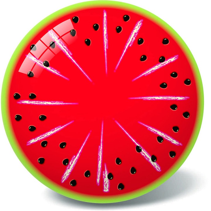 Alltoys strandlabda, görögdinnye, 23cm