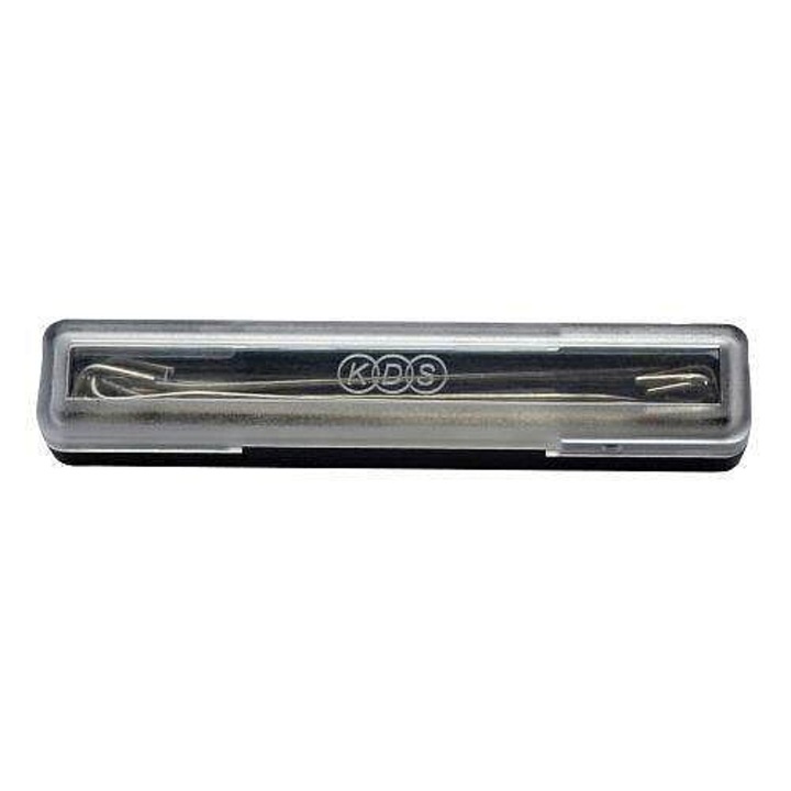 KDS rozsdamentes acél tekercs tűkészlet, 10 db, 6.3x22.2x2.3cm