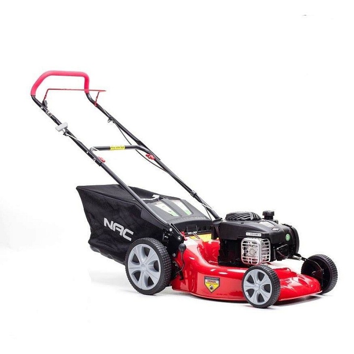 Masina de tuns iarba NAC LP46-450E-H, 46cm, 60L, rosu, 25kg