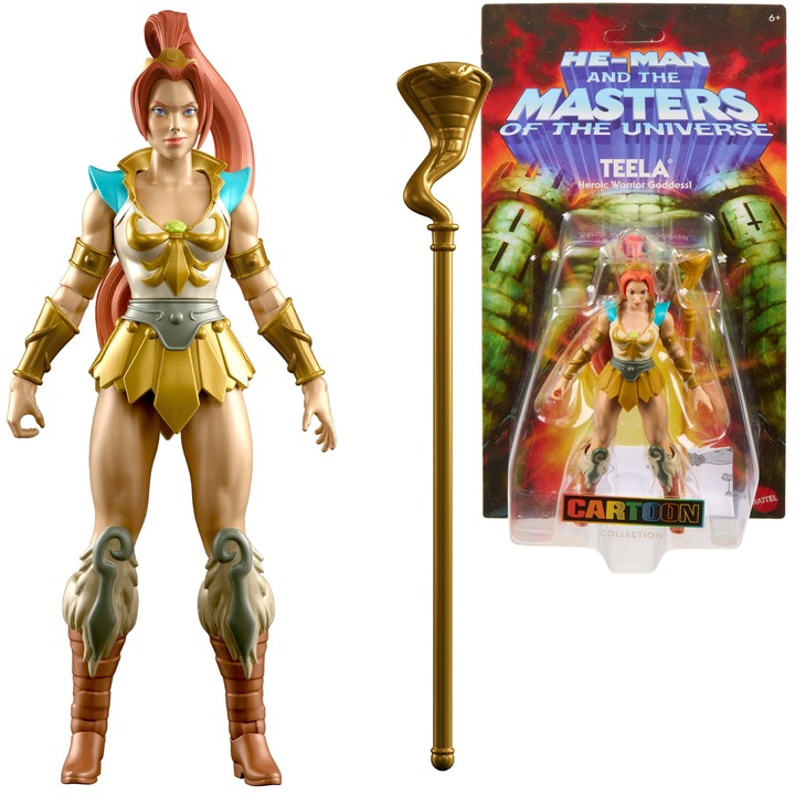 Figurina He-Man Masters of the Universe Teela, 14 cm + accesorii
