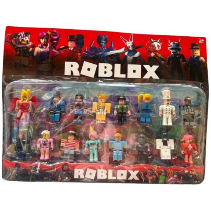 Roblox készlet, 16 figura, többszínű, 8-10 cm