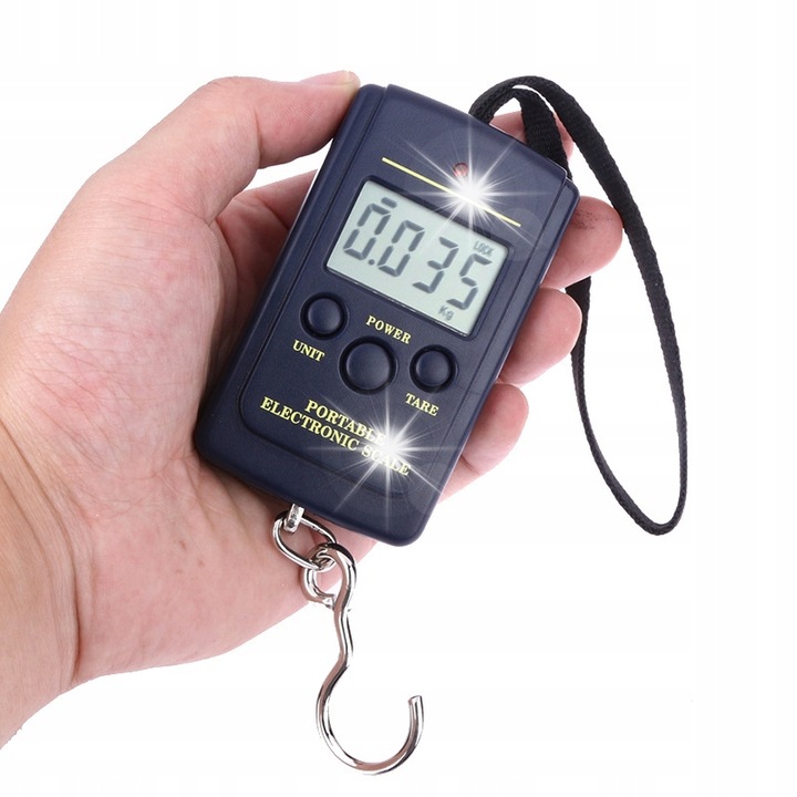 Cantar cu carlig Ruhhy 40kg negru 4,8x8,5x2cm